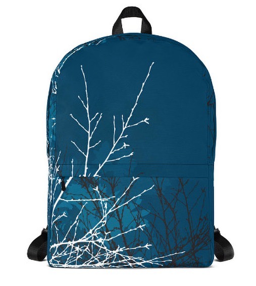 Bakpoki - blár. Munstur: Hjartalag