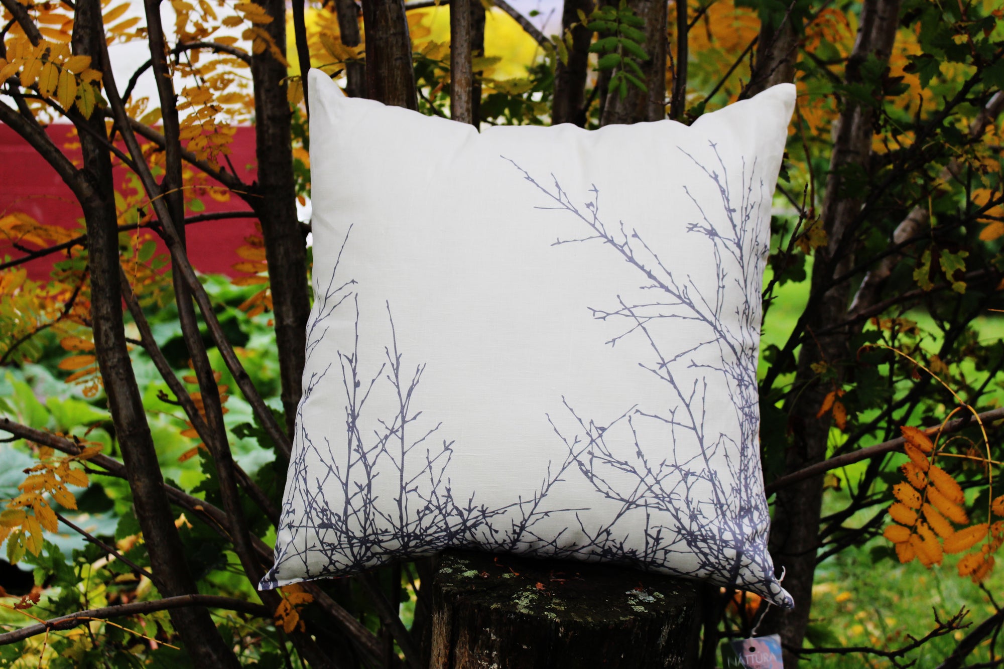 Púði - Hönnun: Hjartalag - Alúð bakhlið