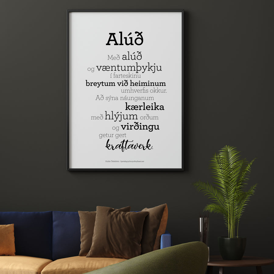 Plakat - Alúð
