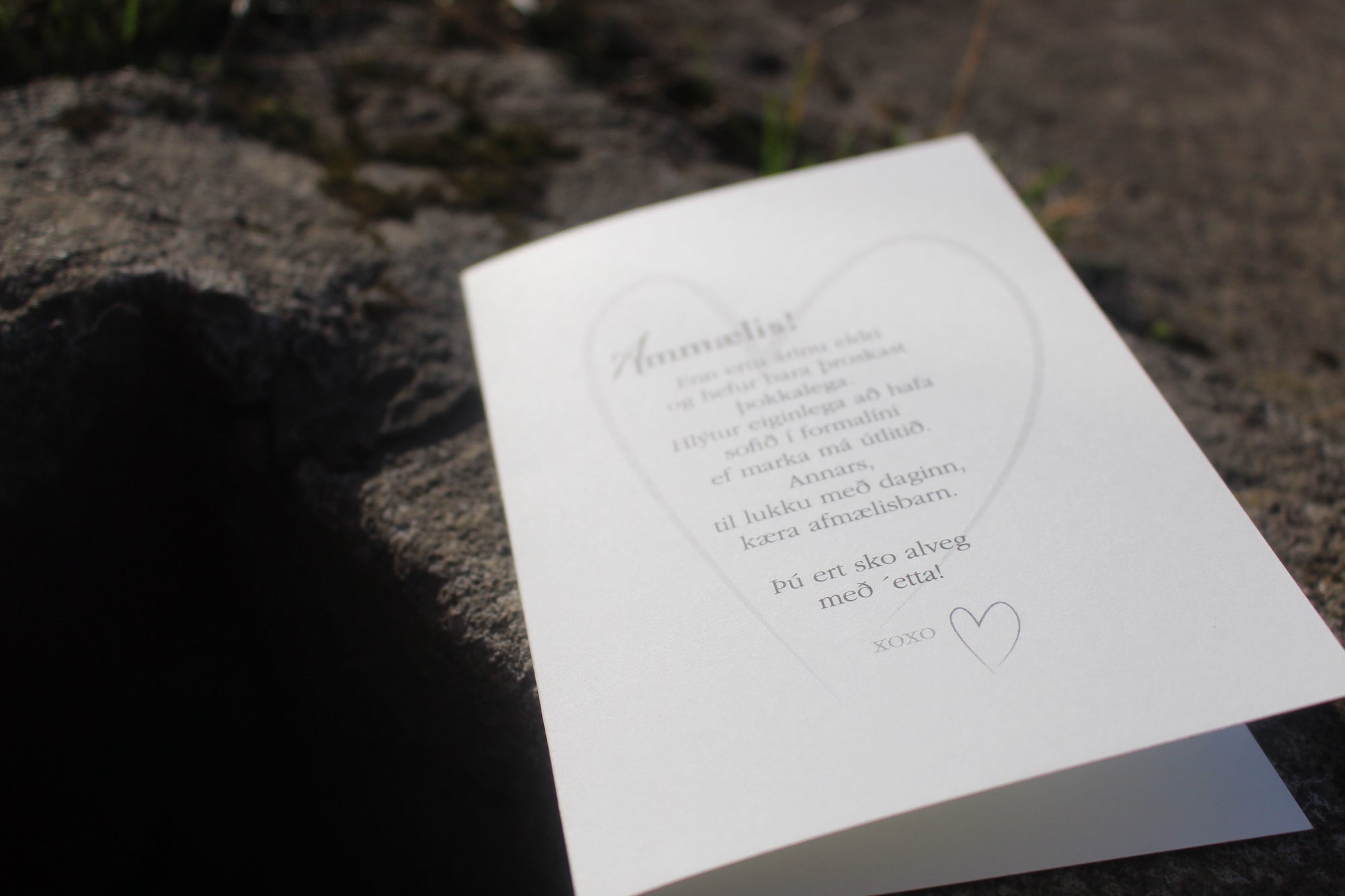 Afmæliskort - Ammælis - gullkorn eftir Huldu Ólafsdóttur