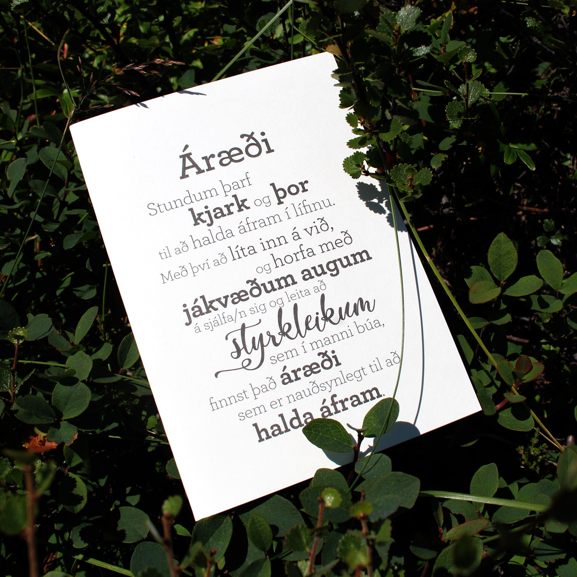 Áræði - miðstærð