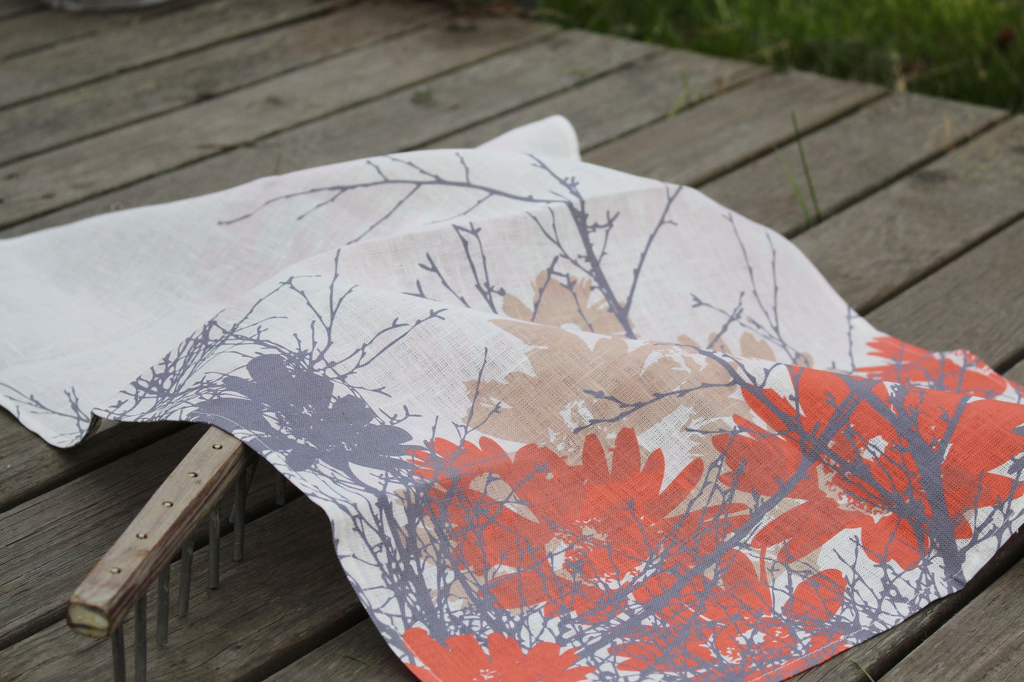 Viskastykki úr hör - Hönnun: Hjartalag