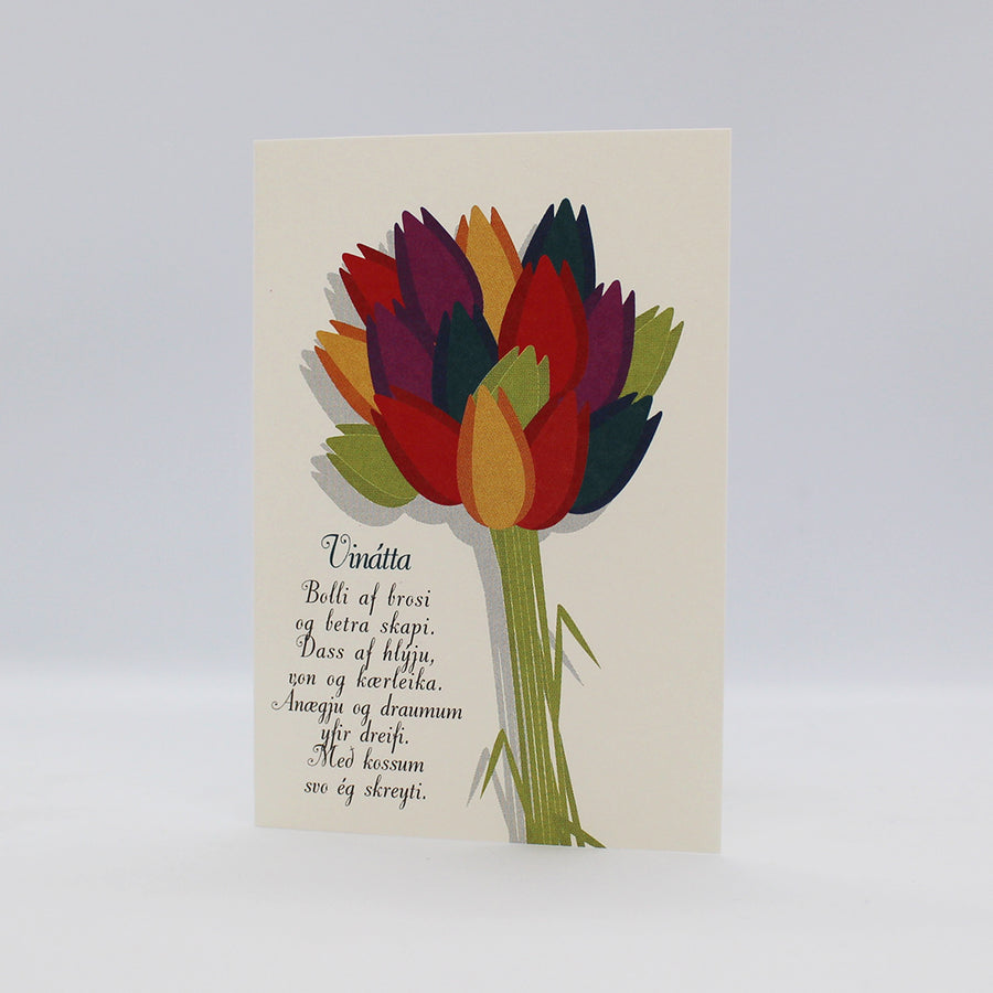 Tækifæriskort - Vinátta - Ljóð: Hulda Ólafsdóttir