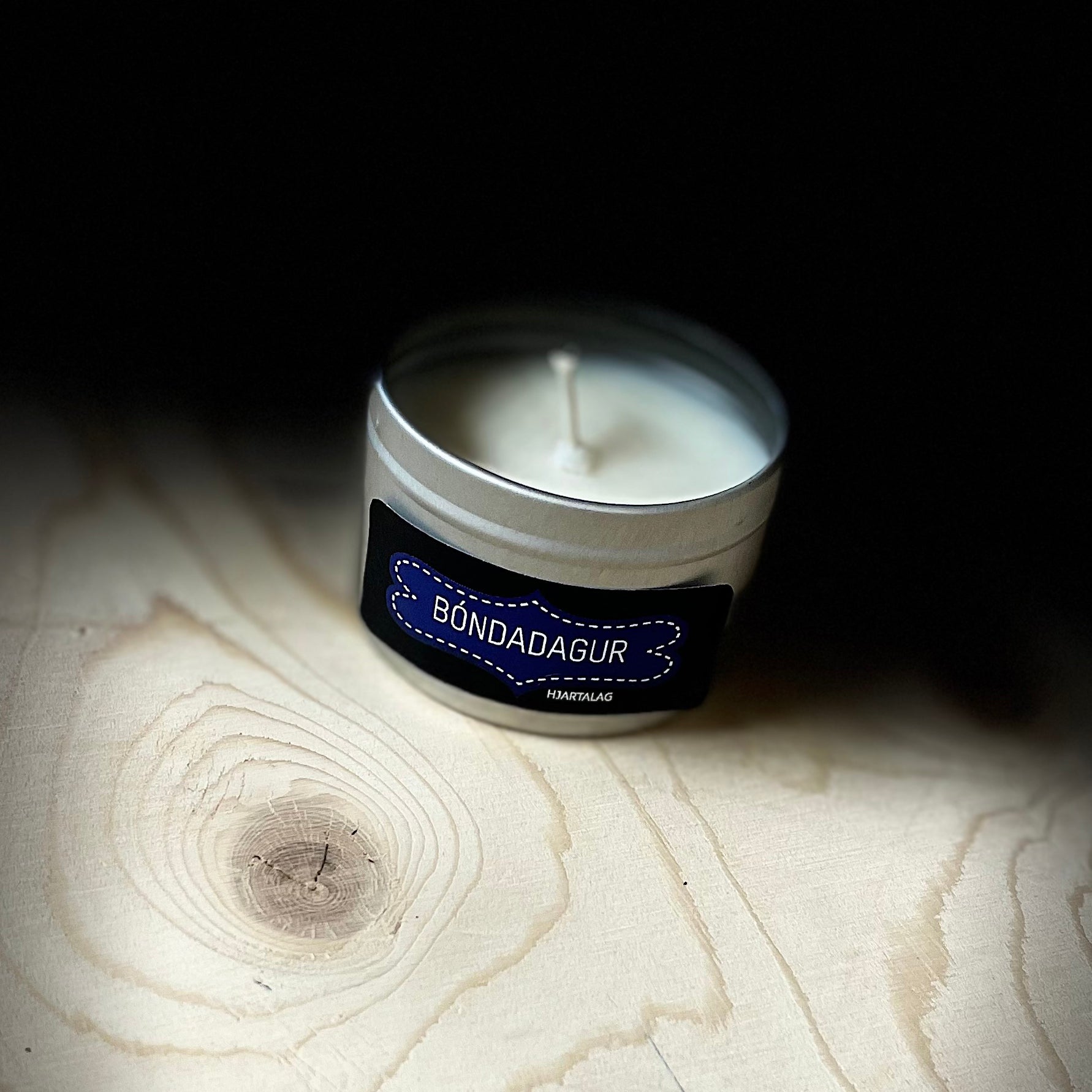 Bóndadagsilmur - ilmkerti (silfur)