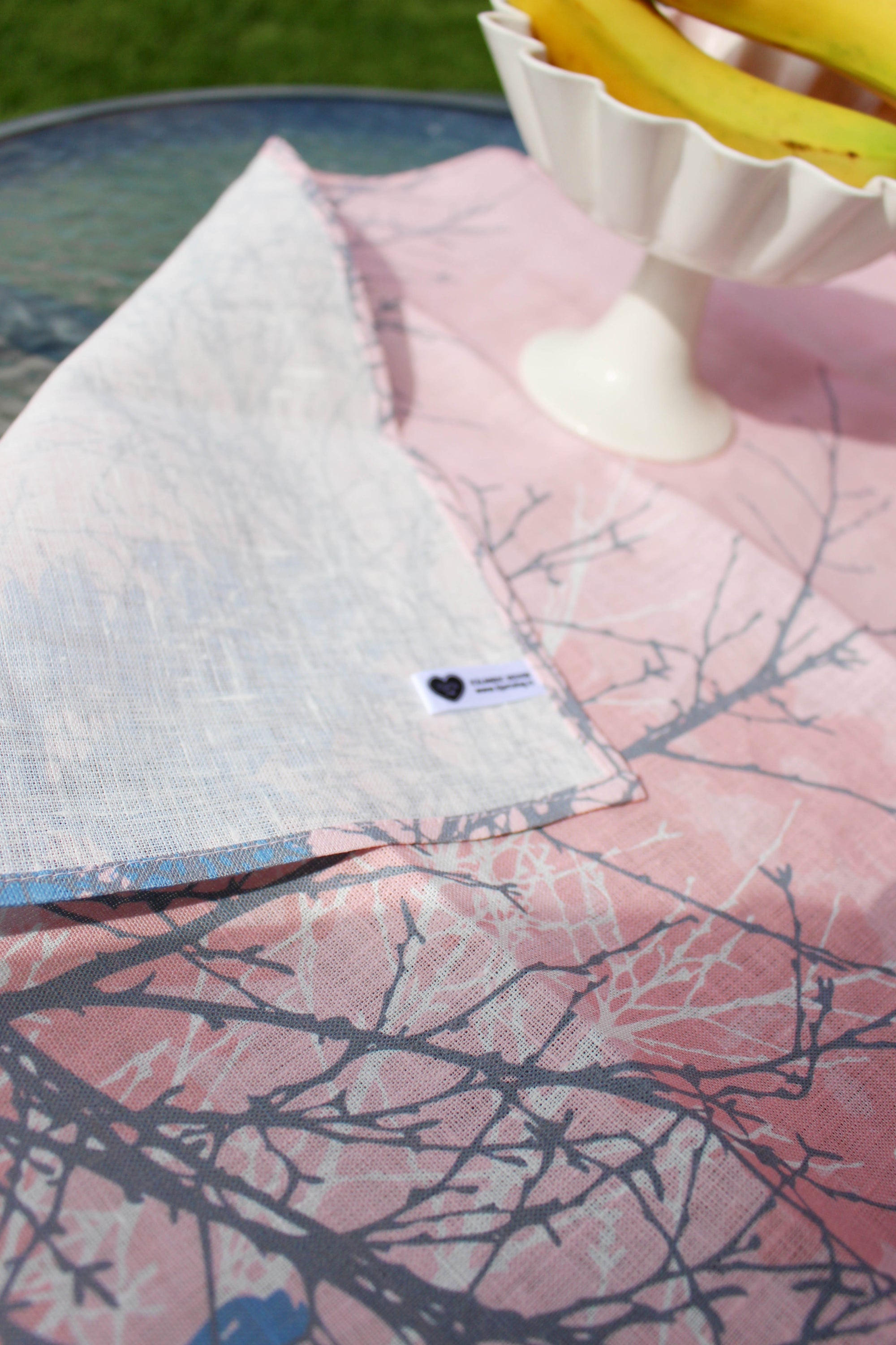 Viskastykki úr hör - Hönnun: Hjartalag