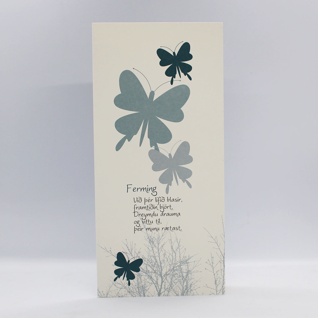 Fermingarkort - ljóð eftir Huldu Ólafsdóttur