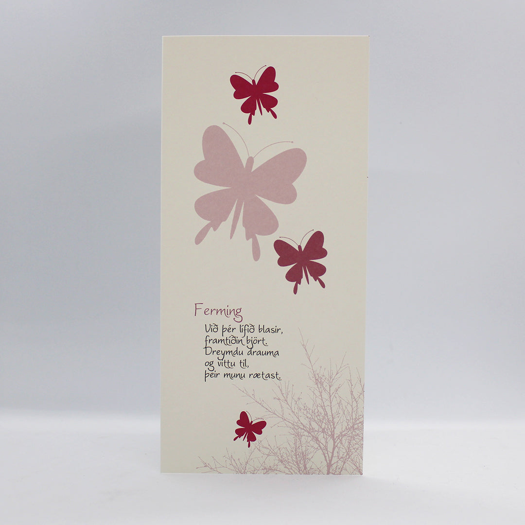 Fermingarkort - ljóð eftir Huldu Ólafsdóttur
