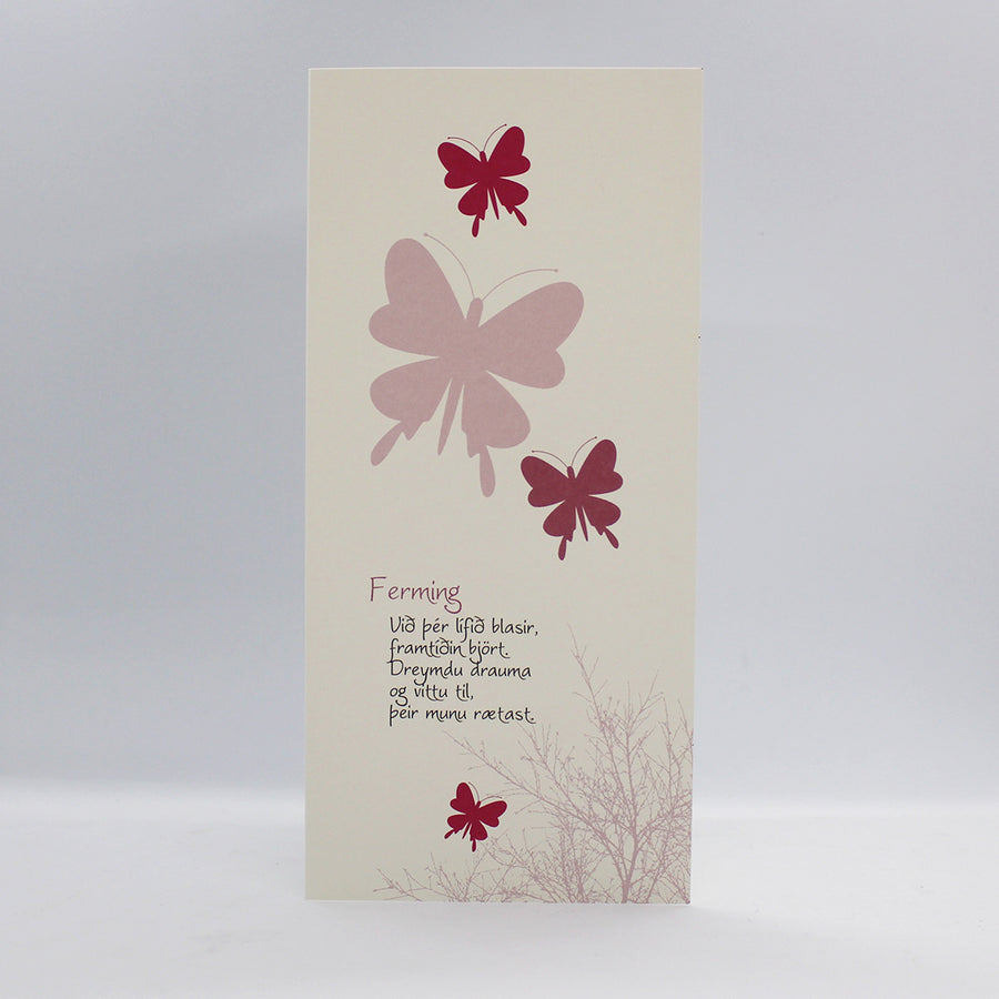 Fermingarkort - ljóð eftir Huldu Ólafsdóttur