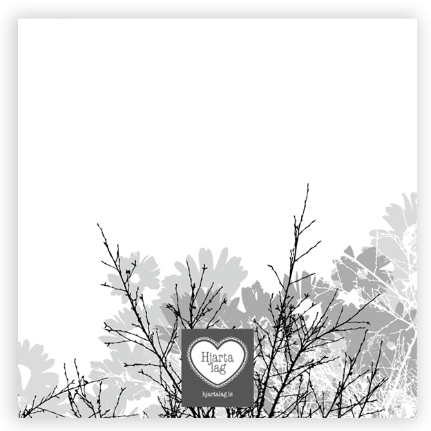 Gestabók fyrir fermingar - Fermingin mín - hvít og grátóna