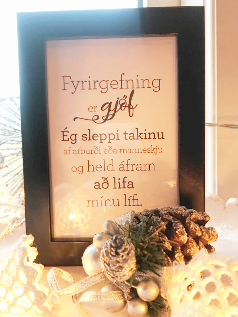 Fyrirgefning - Gullkorn í ramma - Texti eftir Huldu Ólafsdóttur