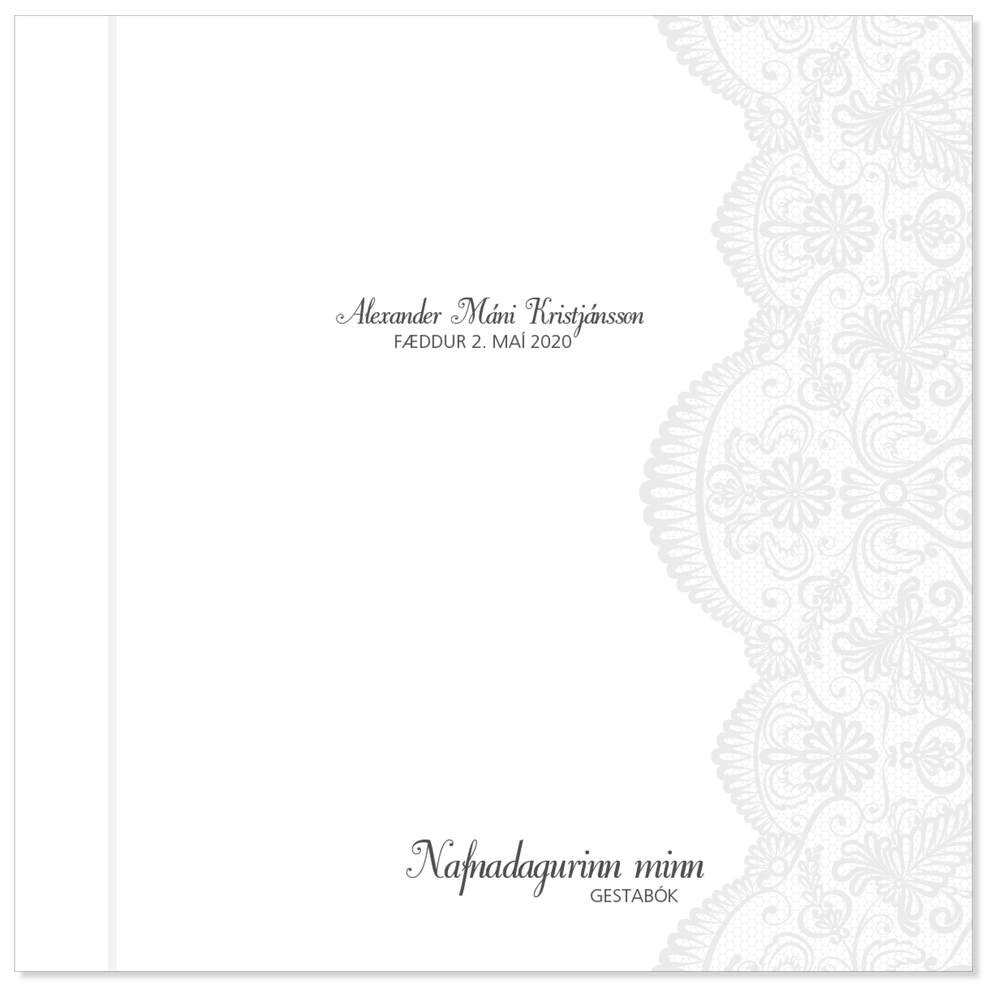 Gestabók fyrir skírn - Sérpöntun