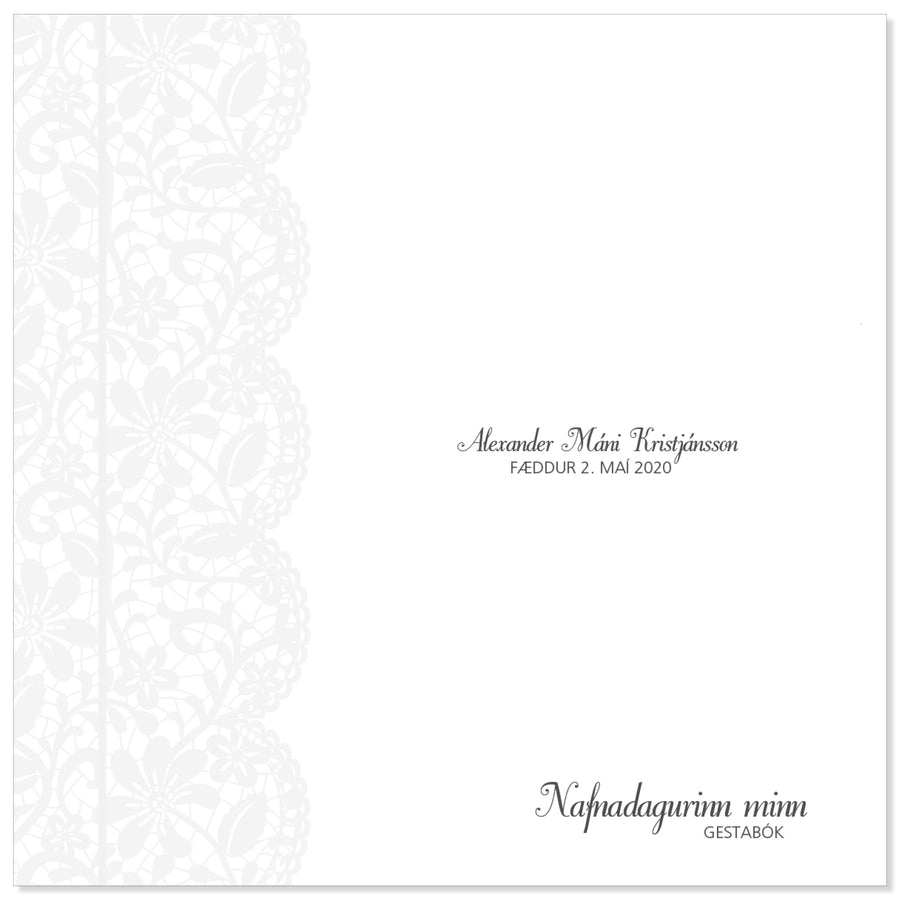 Gestabók fyrir skírn - Sérpöntun