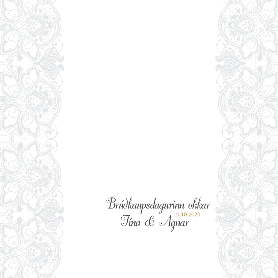 Gestabók fyrir brúðkaupið - sérhönnun