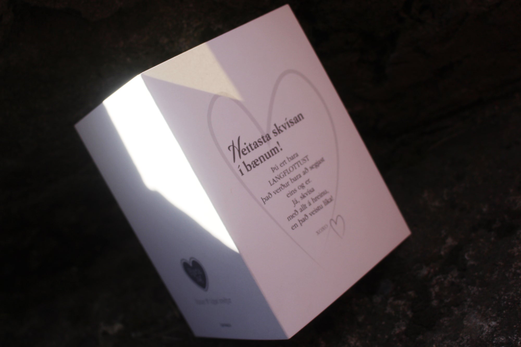 Tækifæriskort - Heitasta skvísan. Texti: Hulda Ólafsdóttir/Hjartalag