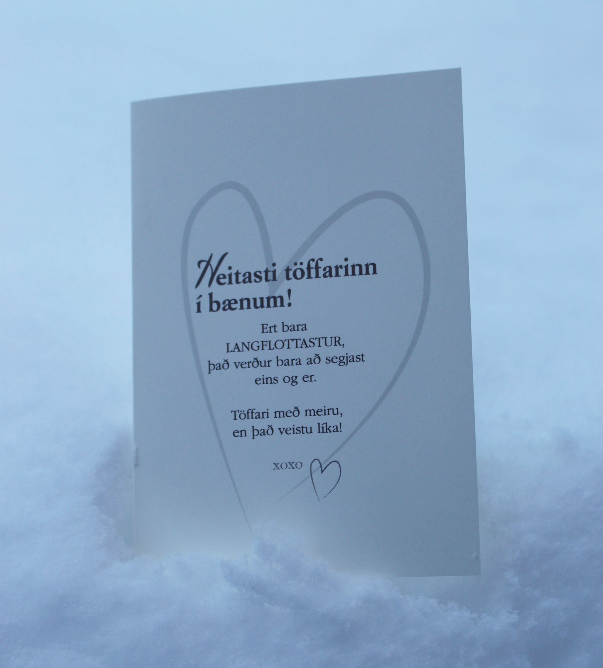 Tækifæriskort - Heitasti töffarinn. Texti: Hulda Ólafsdóttir/Hjartalag