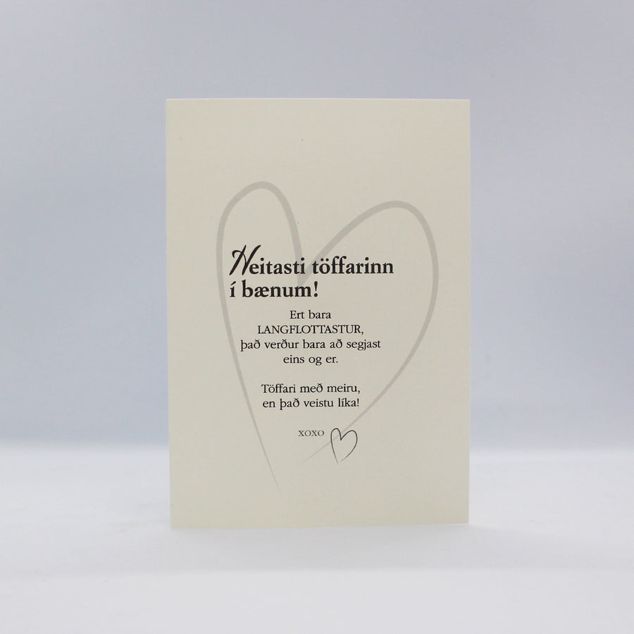 Tækifæriskort - Heitasti töffarinn. Texti: Hulda Ólafsdóttir/Hjartalag