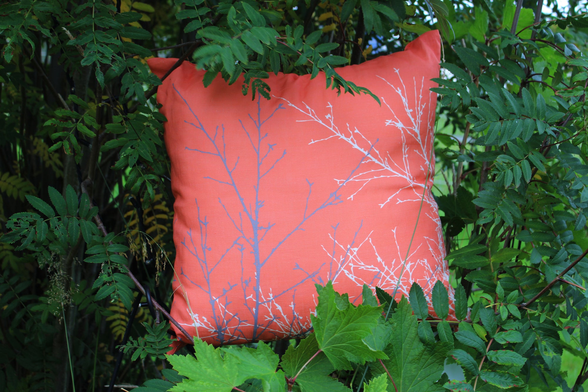 Púði - Hönnun: Hjartalag - Hlýja bakhlið