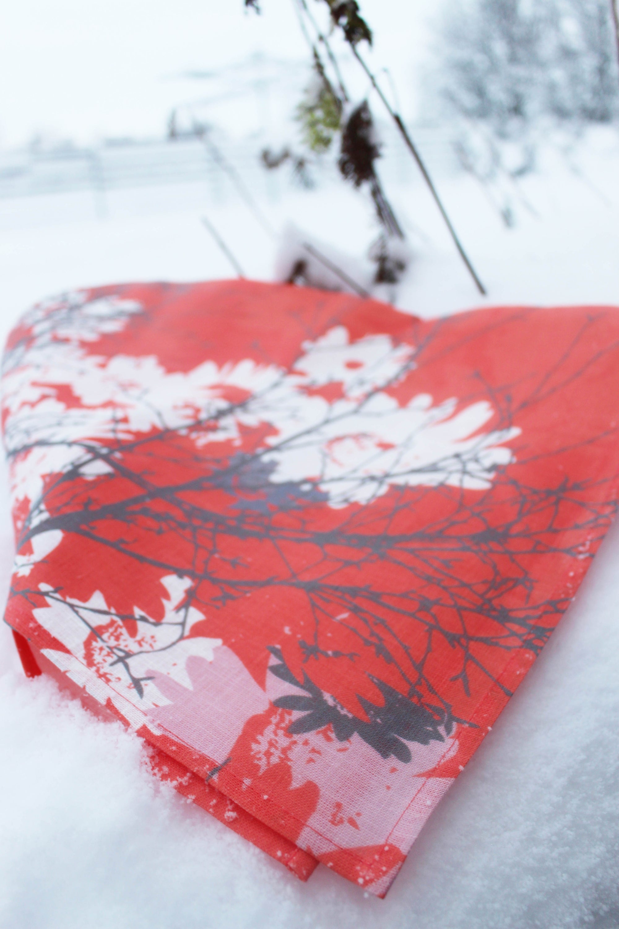 Viskastykki úr hör - Hönnun: Hjartalag