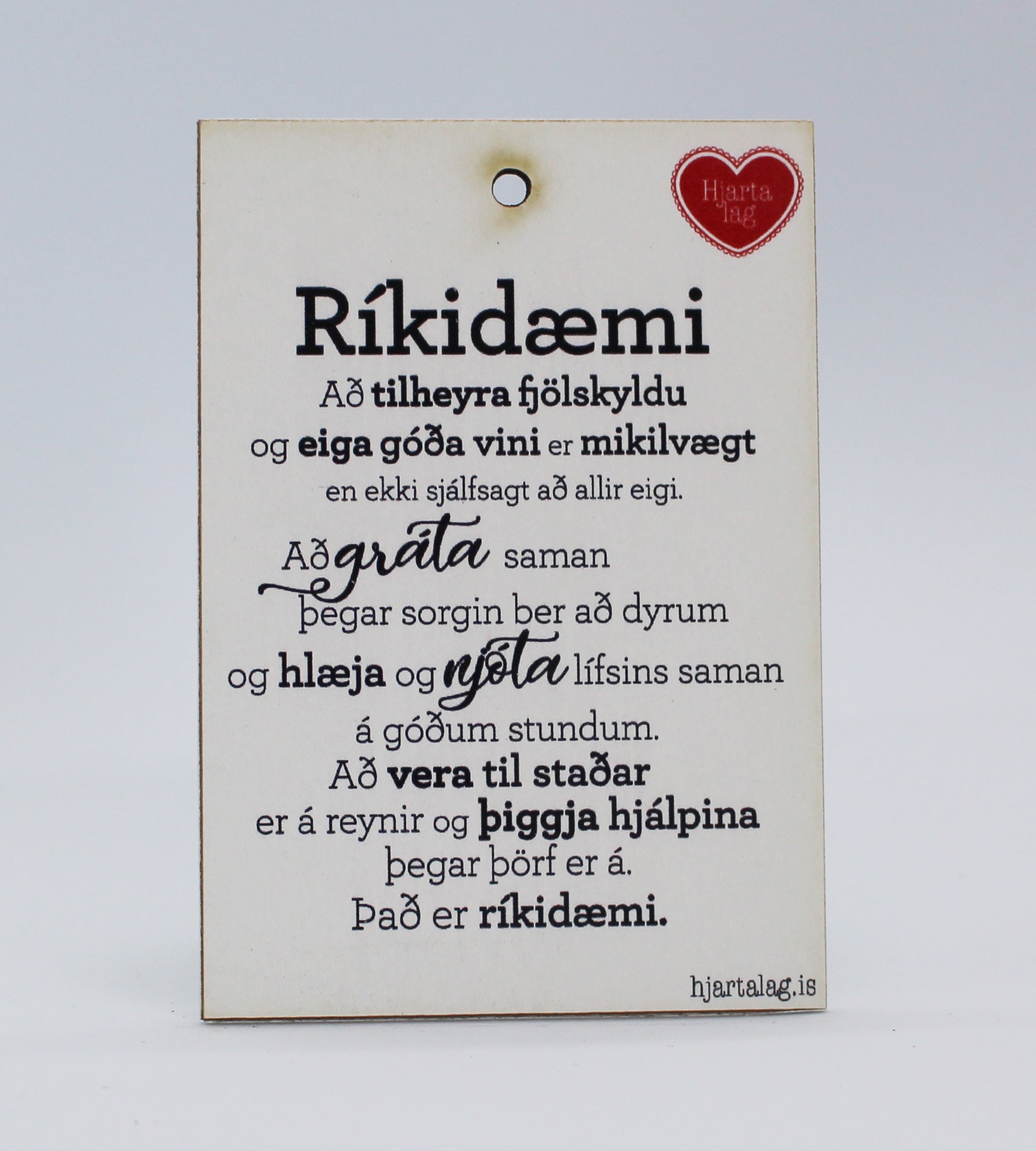 Gullkorn eftir Huldu Ólafsdóttur - Ríkidæmi