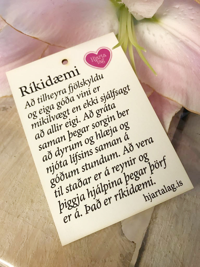 Gullkorn eftir Huldu Ólafsdóttur - Ríkidæmi
