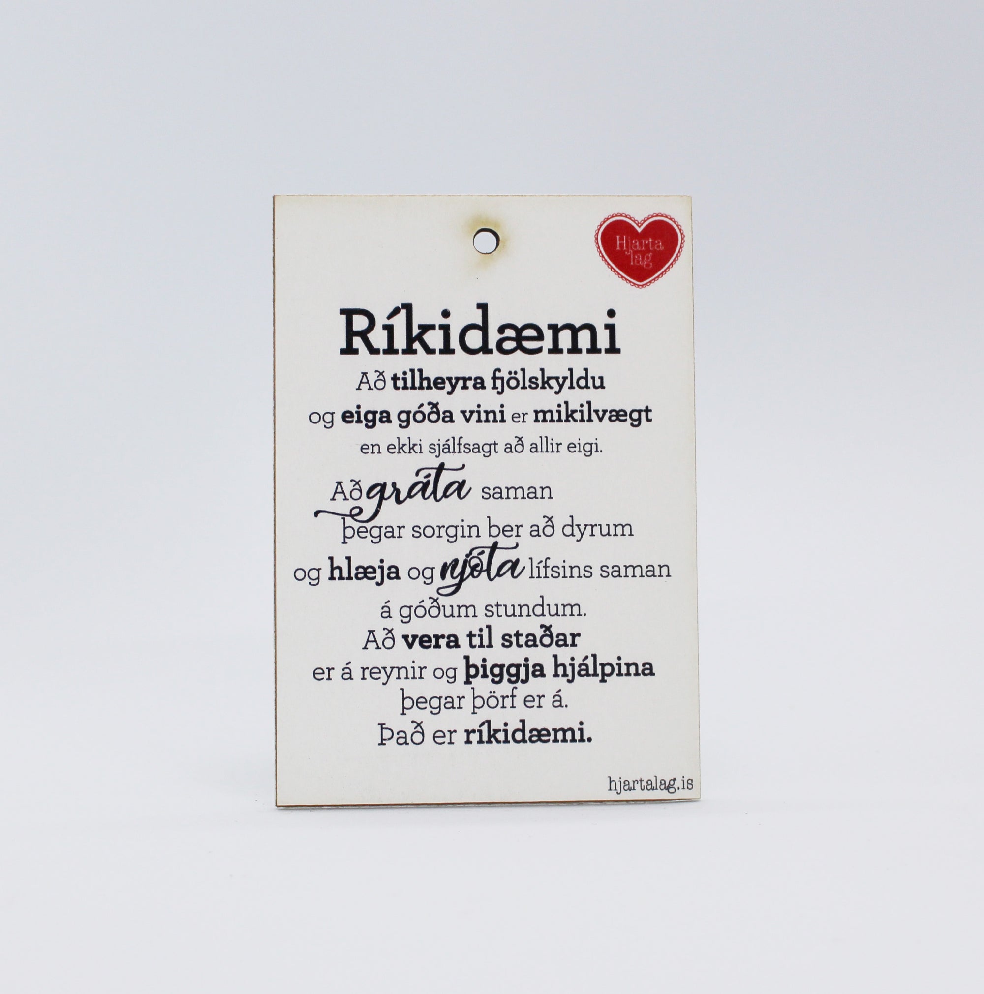 Gullkorn eftir Huldu Ólafsdóttur - Ríkidæmi