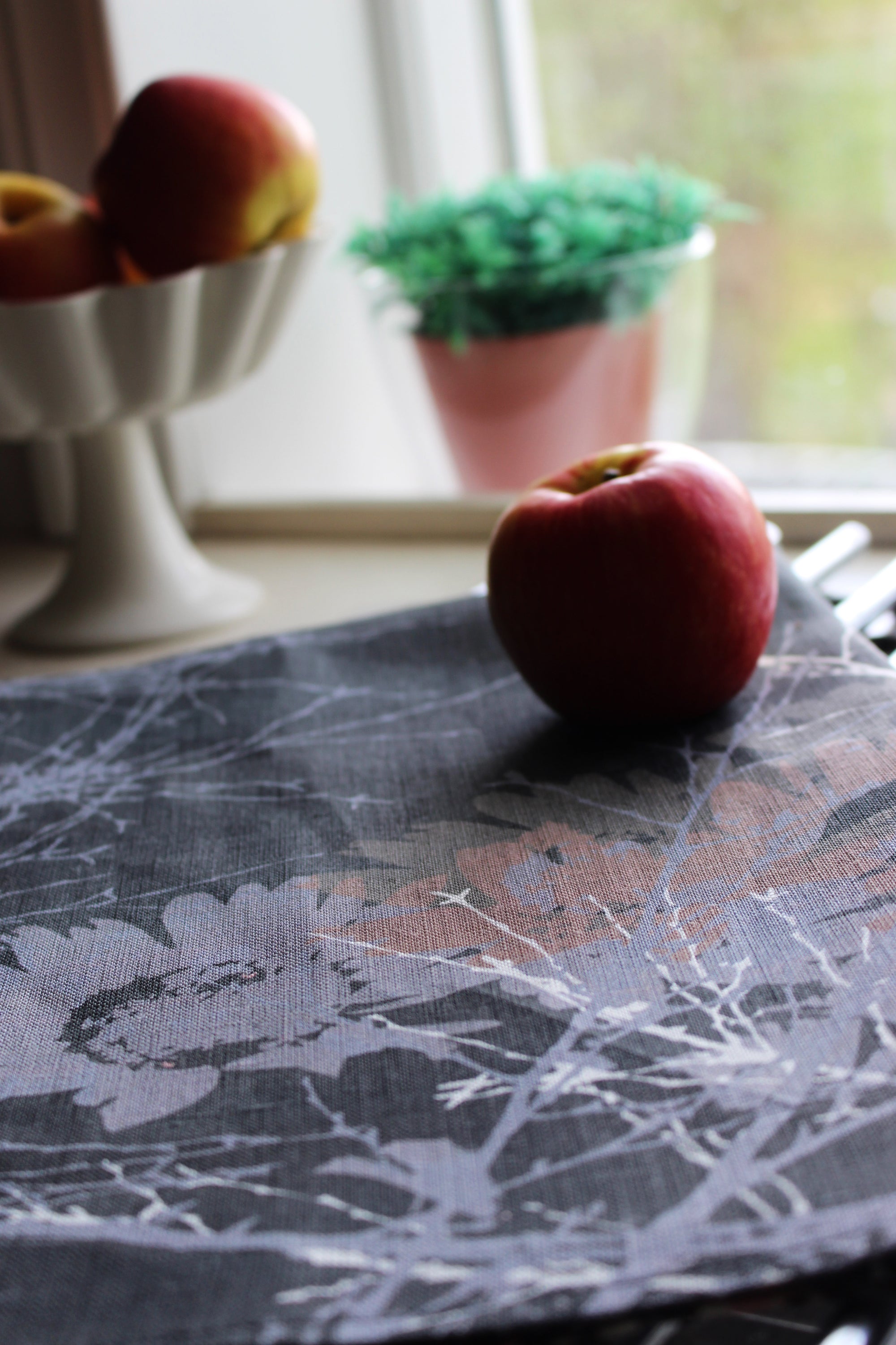 Viskastykki úr hör - Hönnun: Hjartalag