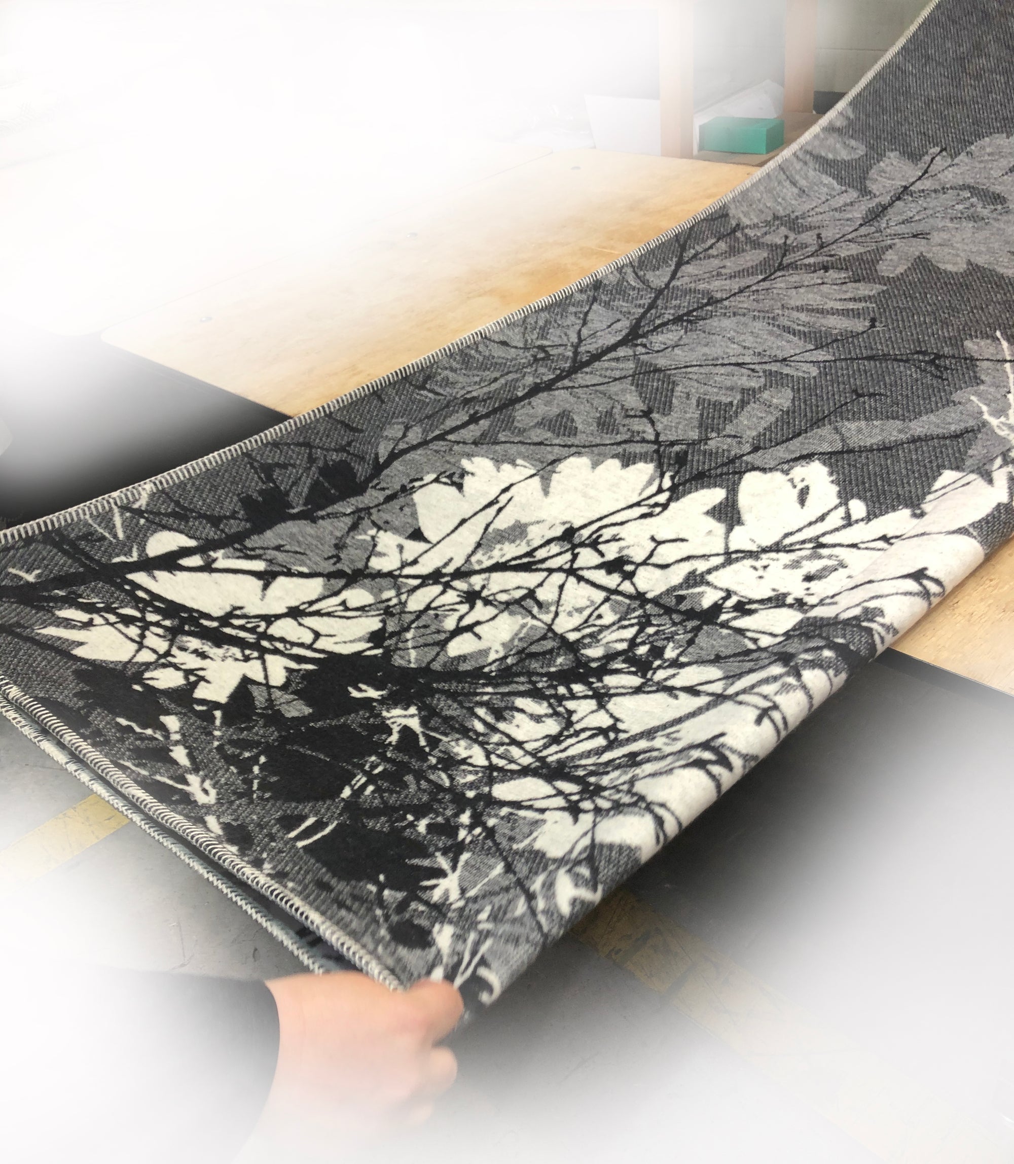 Teppi úr lífrænni bómull - Styrkur - Hönnun: Hjartalag