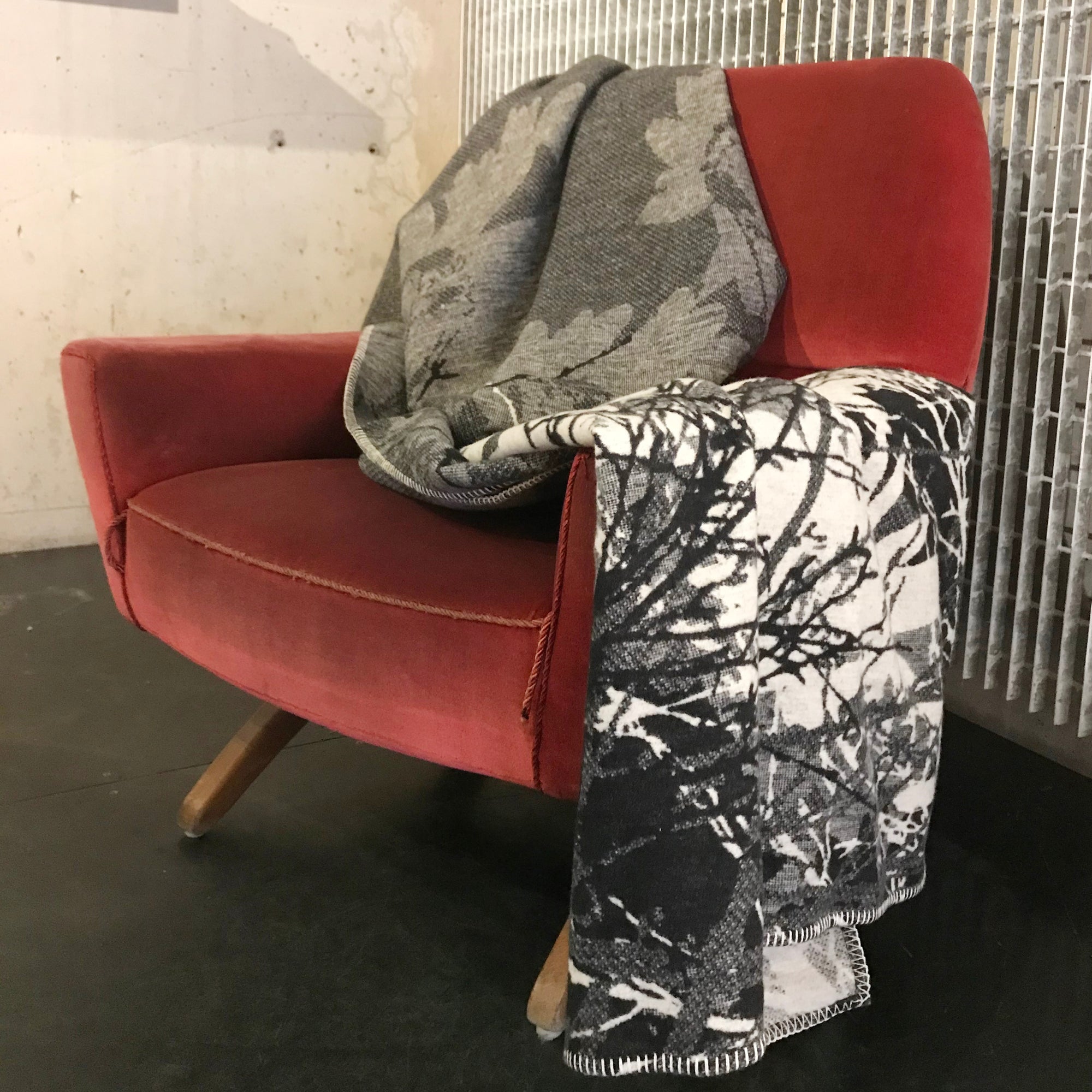 Teppi úr lífrænni bómull - Styrkur - Hönnun: Hjartalag