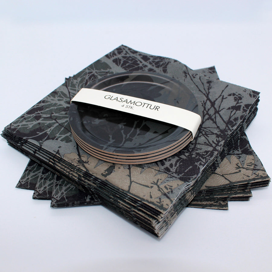 Tilboðspakki 1 - Servéttur og glasamottur
