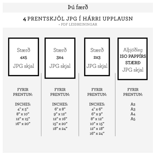 Hafðu trú á þér - Rafræn útgáfa til útprentunar - nokkrar stærðir fylg ...