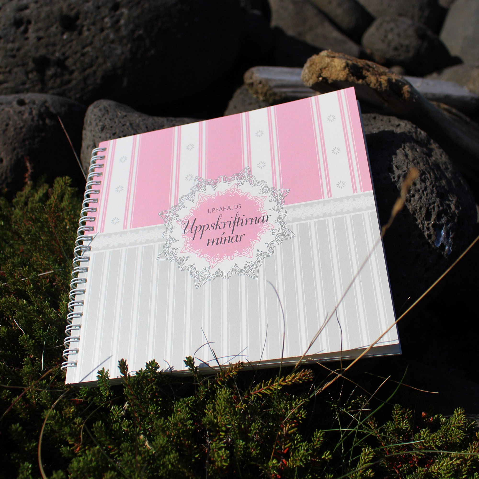 Uppskriftabók - bleik