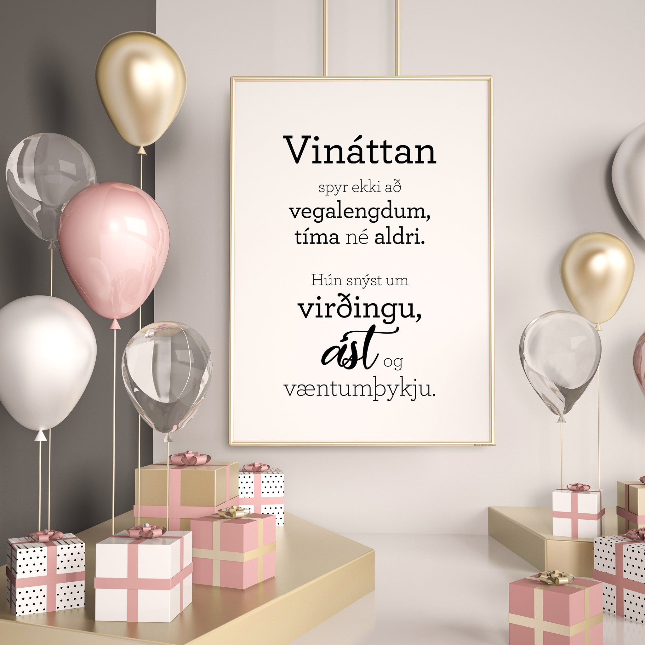 Plakat - Vináttan