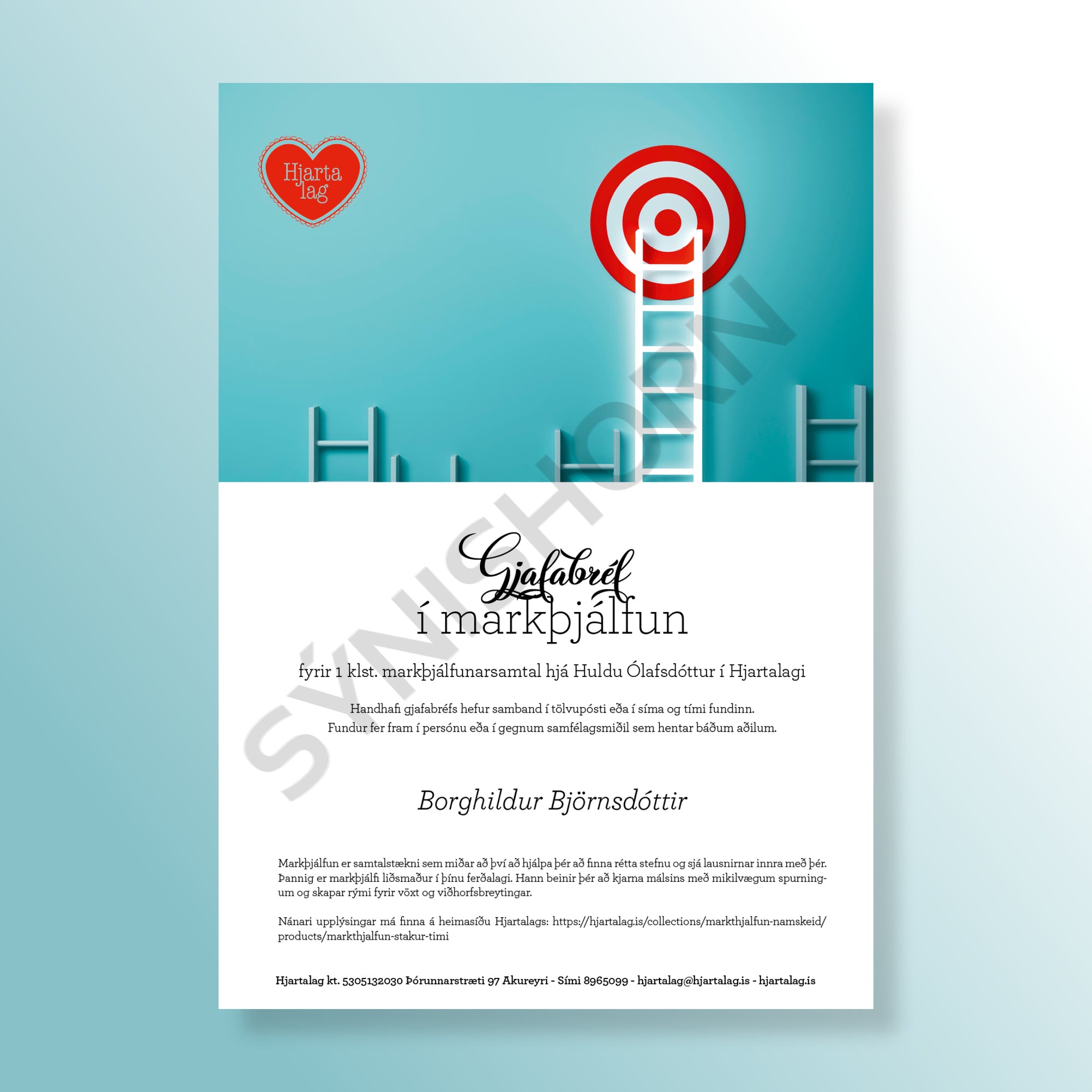 Markþjálfun - Gjafabréf í Markþjálfun - stakur tími