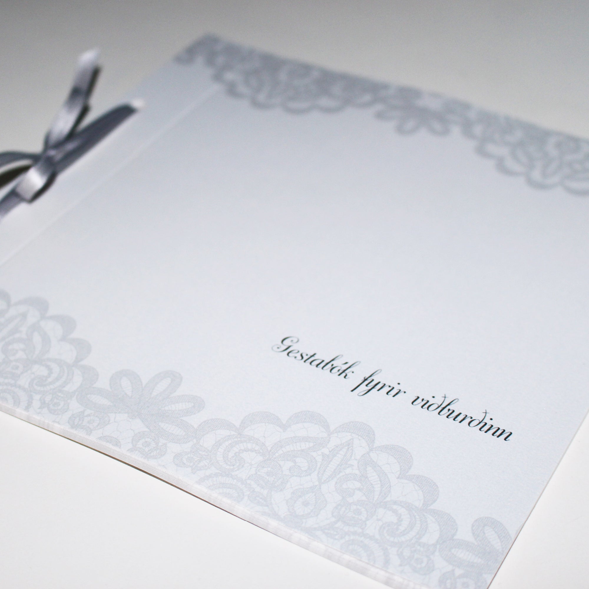 Gestabók fyrir viðburð - Hönnun: Hjartalag